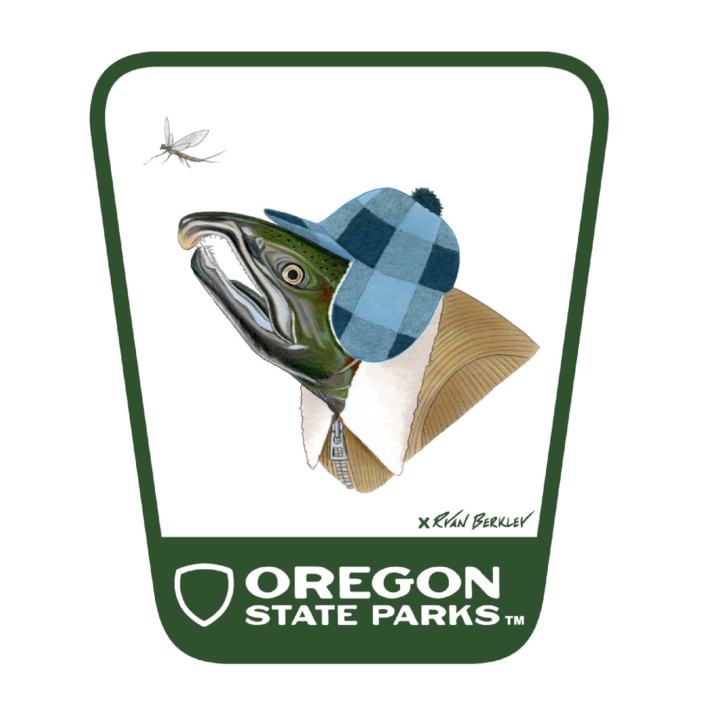 Coho Salmon 3.25" Weatherproof Sticker