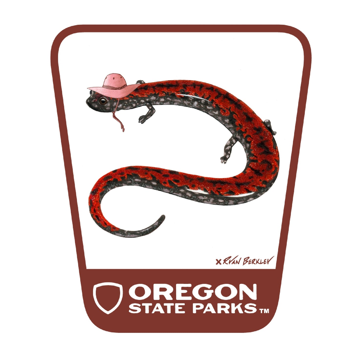 Oregon Slender Salamander 3.25" Weatherproof Sticker
