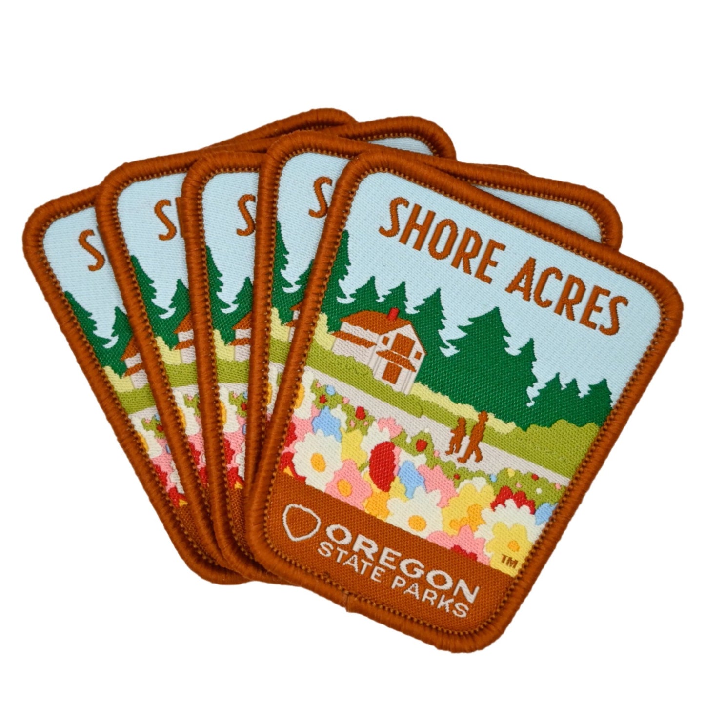 Shore Acres, 2.5" Iron-on Patch