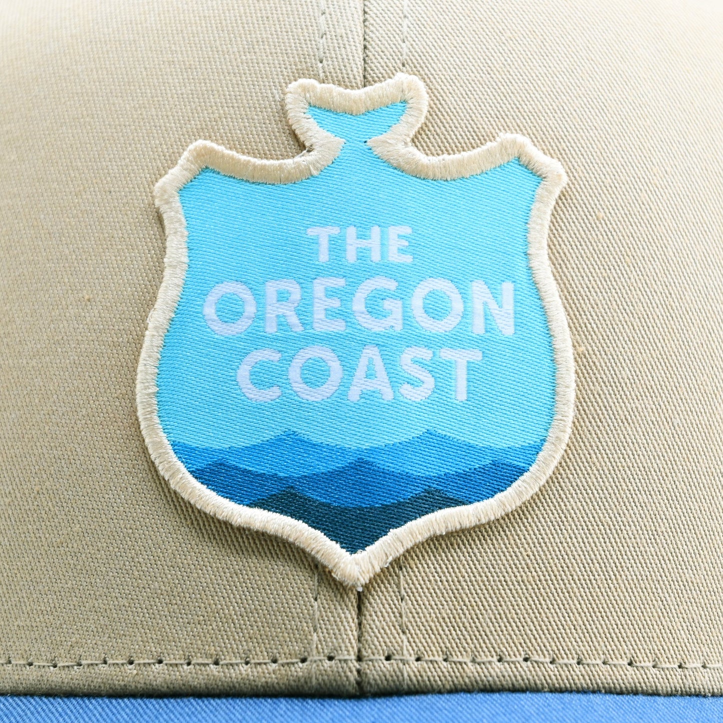 Oregon Coast Logo - Tan Trucker Hat