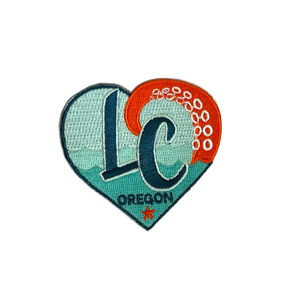 LC Heart Iron-On Patch
