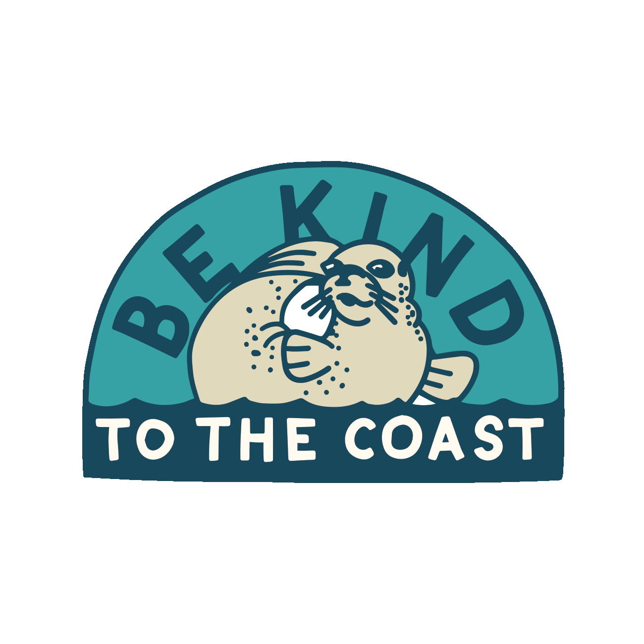 Be Kind to the Coast 3.5" Sticker