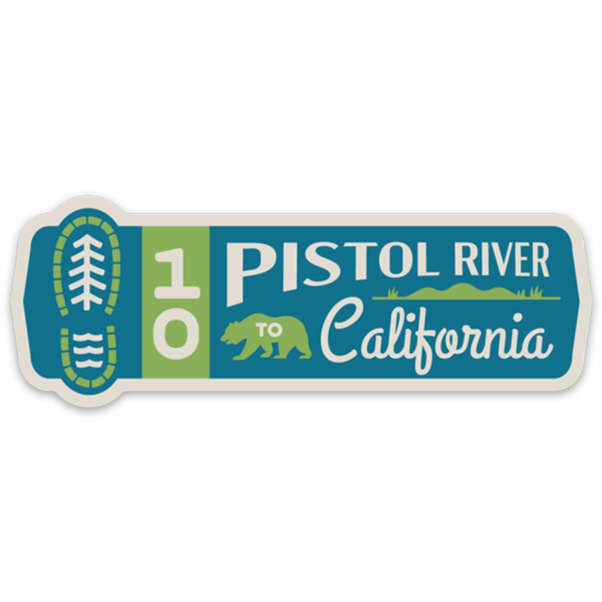 Oregon Coast Trail Segments 4" Sticker