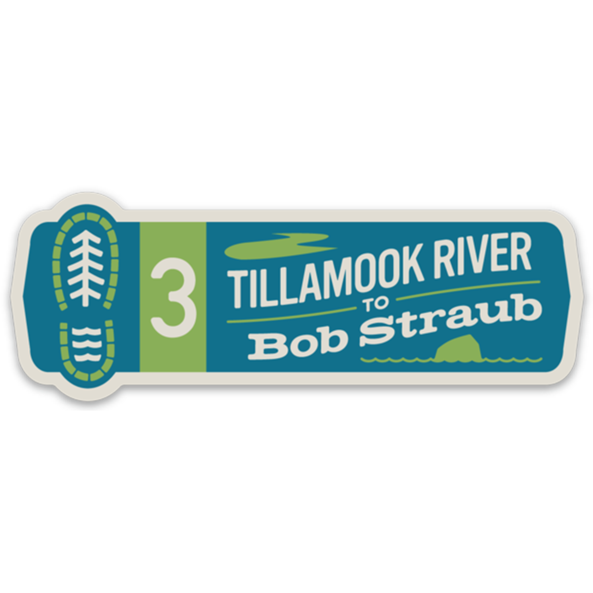 Oregon Coast Trail Segments 4" Sticker