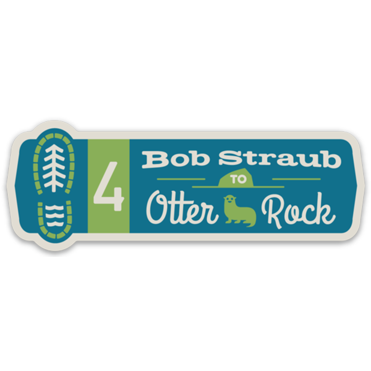 Oregon Coast Trail Segments 4" Sticker