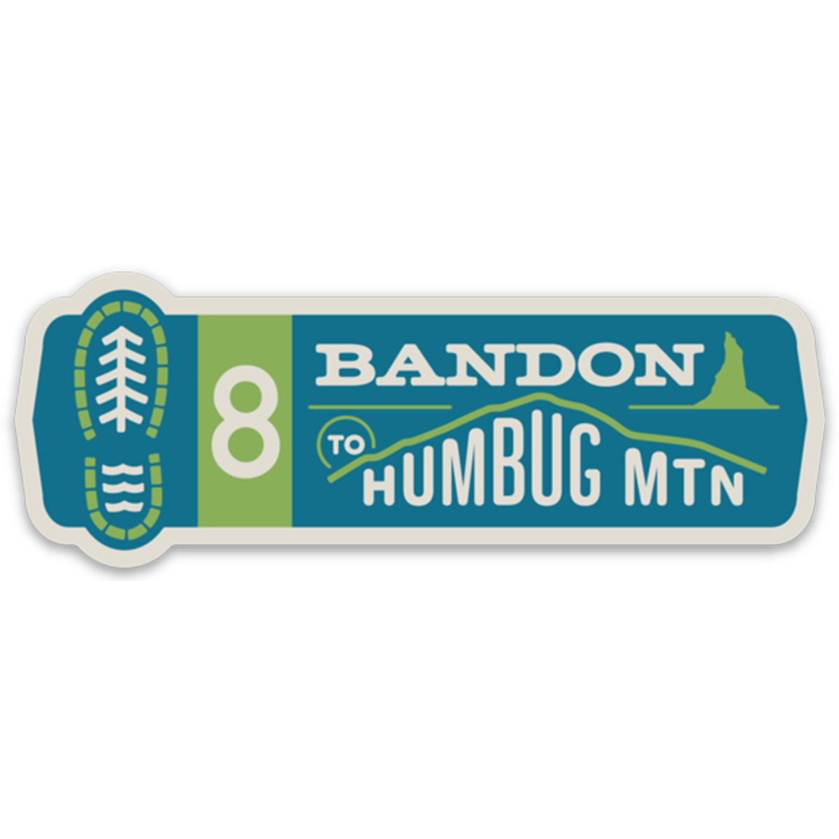Oregon Coast Trail Segments 4" Sticker