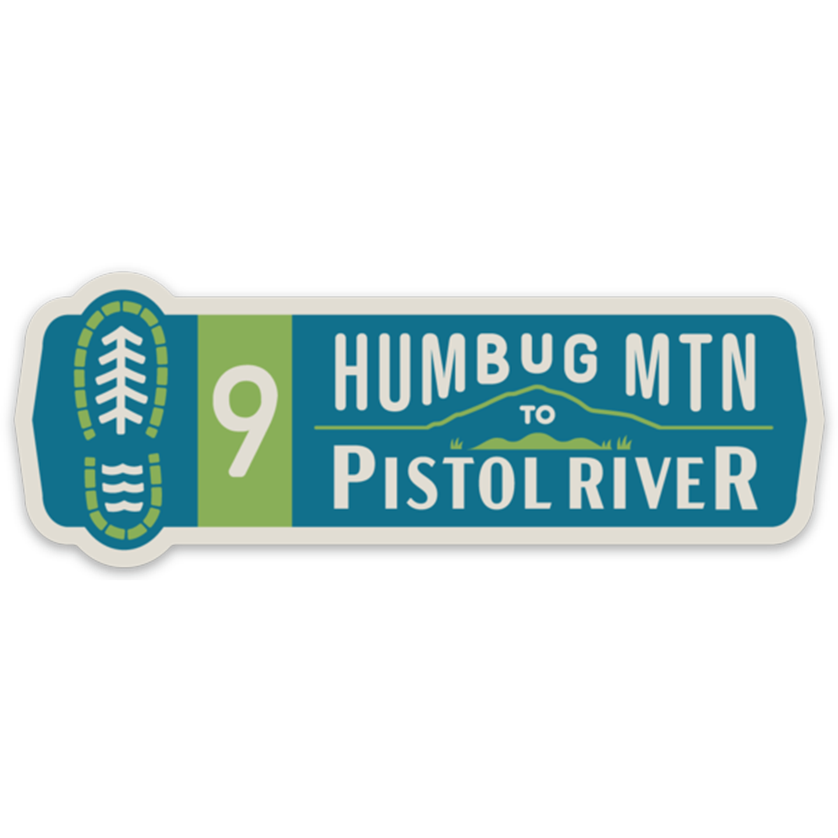 Oregon Coast Trail Segments 4" Sticker