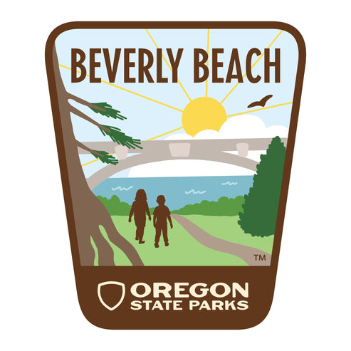 Beverly Beach, 3.25” Weatherproof Sticker – Explore Lincoln City