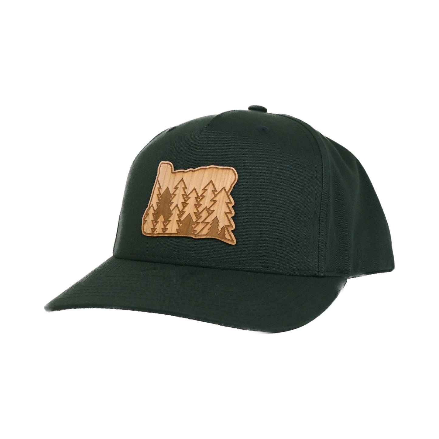 Evergreens - Wood Patch Snapback Hat