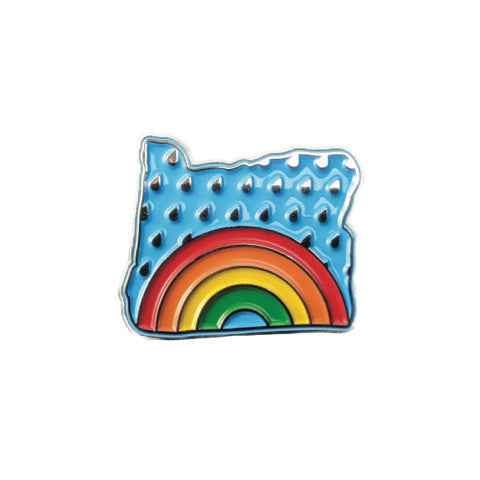 Oregon Rainbow - 1.25" Enamel Pin