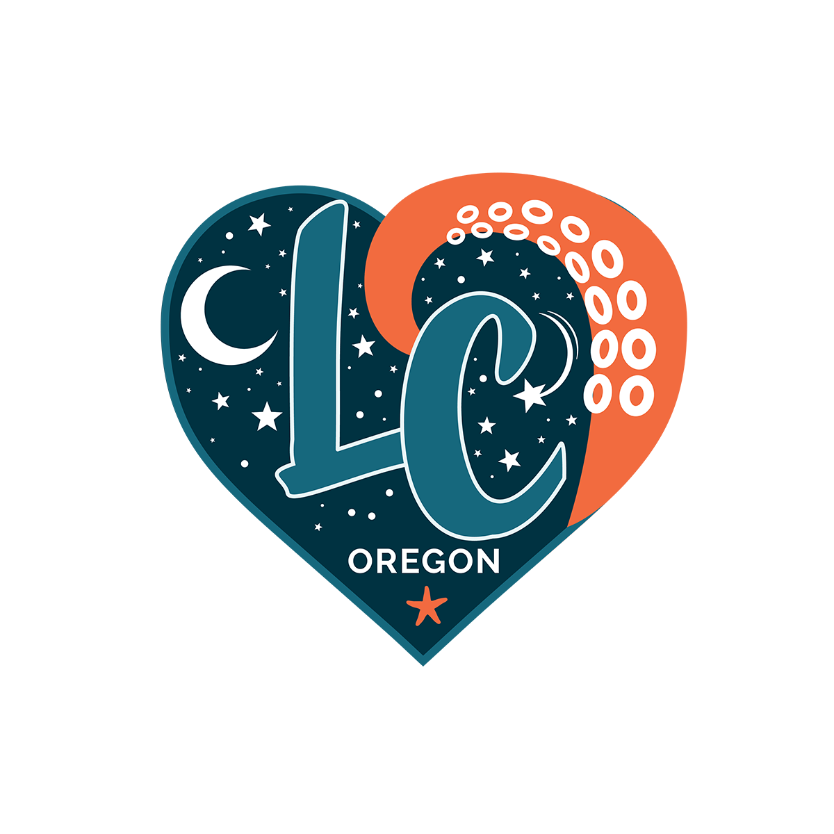 LC Heart Sticker - Special Edition "Dark Sky"