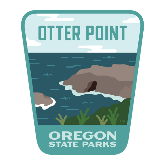 Otter Point, 3.25” Weatherproof Sticker
