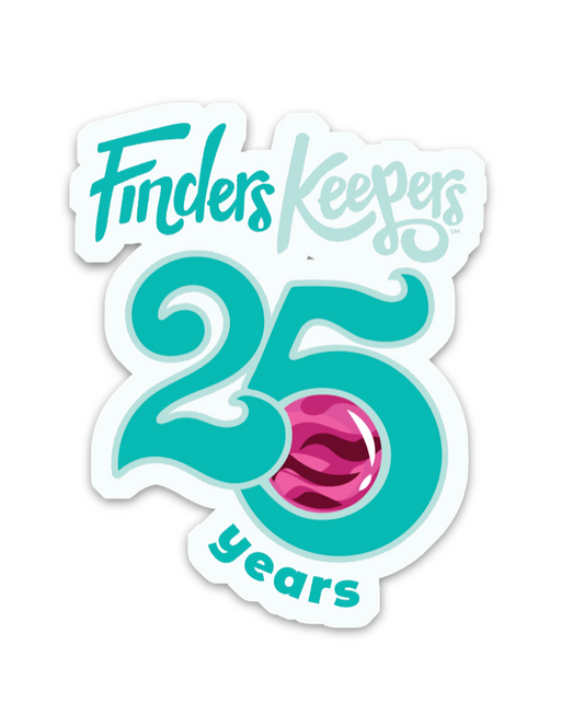 Finders Keepers 25 Years - 3.5" Sticker