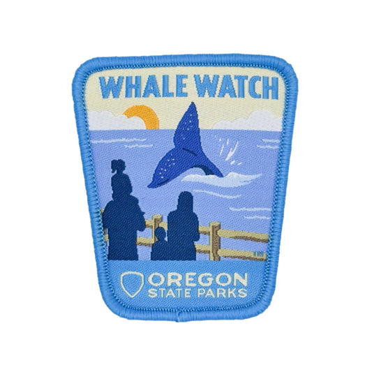 Whale Watch, 2.5" Iron-on Patch