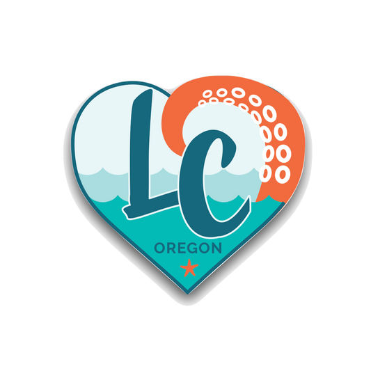 LC Heart Sticker