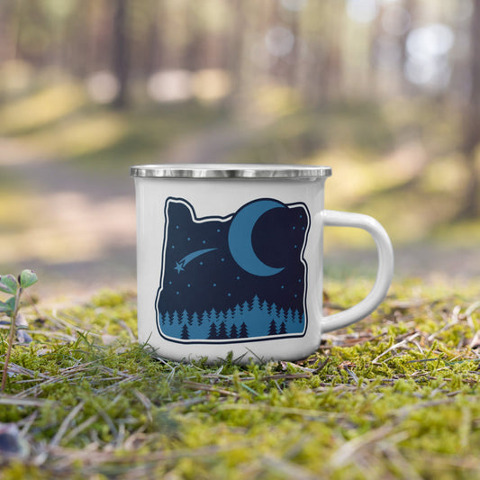 Dark Sky, Enamel Mug, 12oz