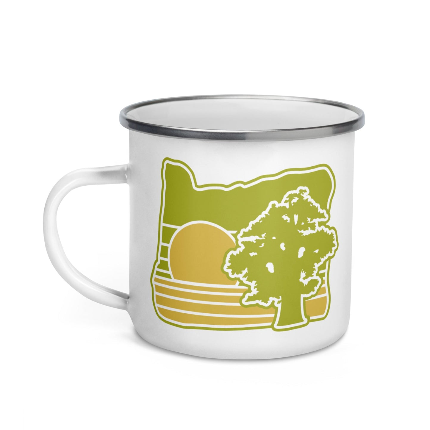 Manzanita Tree, Enamel Mug, 12oz